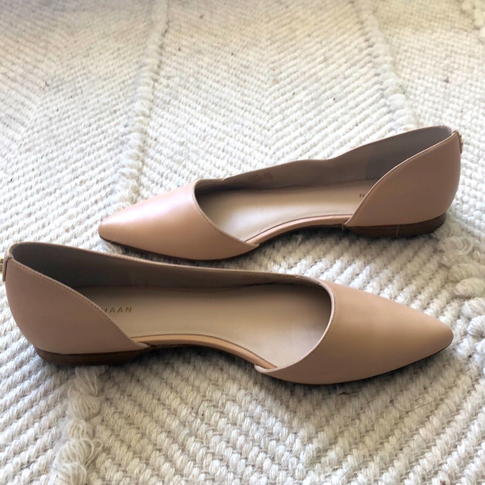 Cole Haan nude flats never worn NWOT Sz 8 1/2